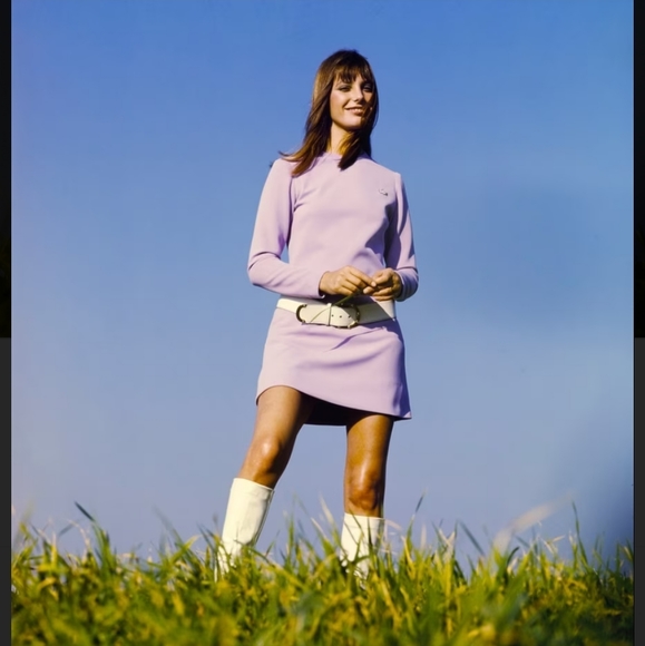 Vintage 70s Animal Print Mini Dress S - Picture 5 of 16